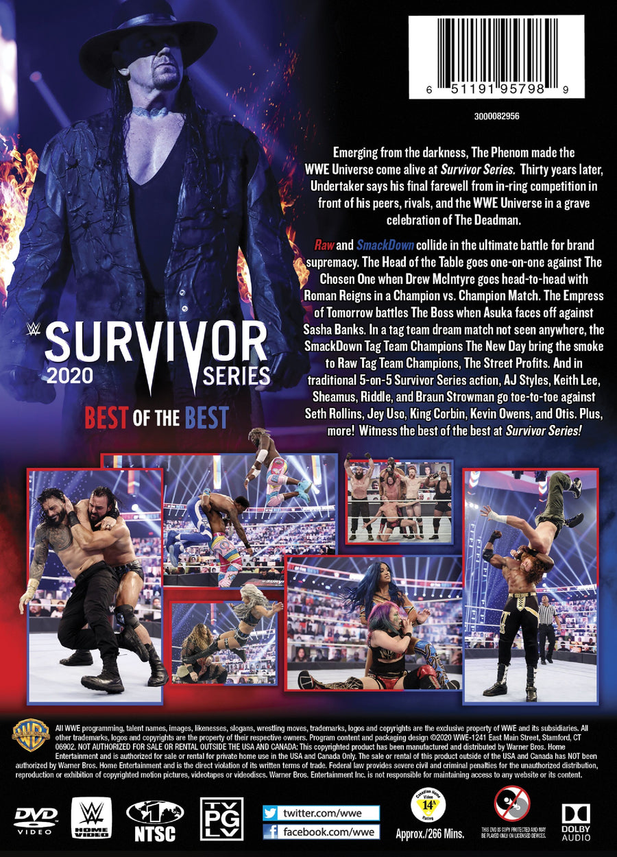 WWE: Survivor Series 2020 [DVD]