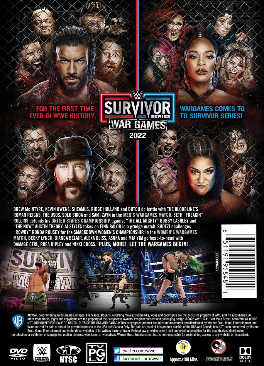 WWE: Survivor Series WarGames 2022 [DVD]