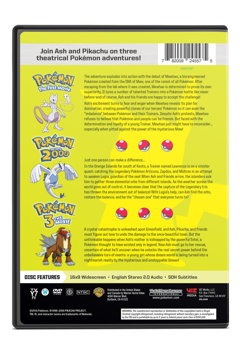 Pokémon - The First Movie/Pokemon - The Movie 2000/Pokémon 3 [DVD]