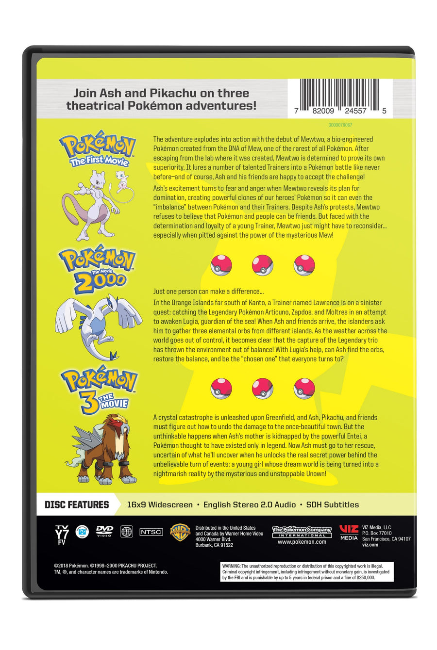 Pokémon - The First Movie/Pokemon - The Movie 2000/Pokémon 3 [DVD]