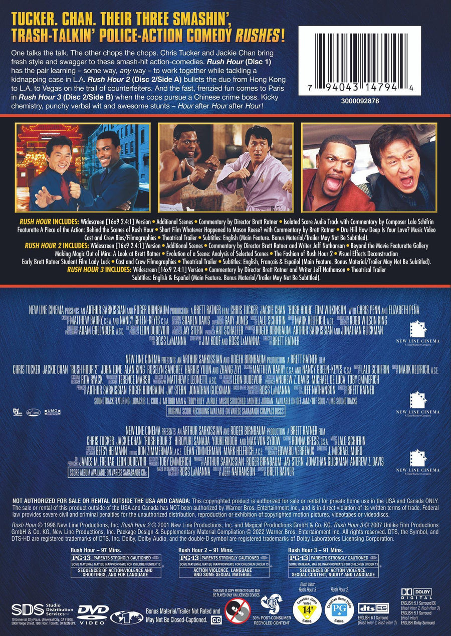 Rush Hour Trilogy [DVD]
