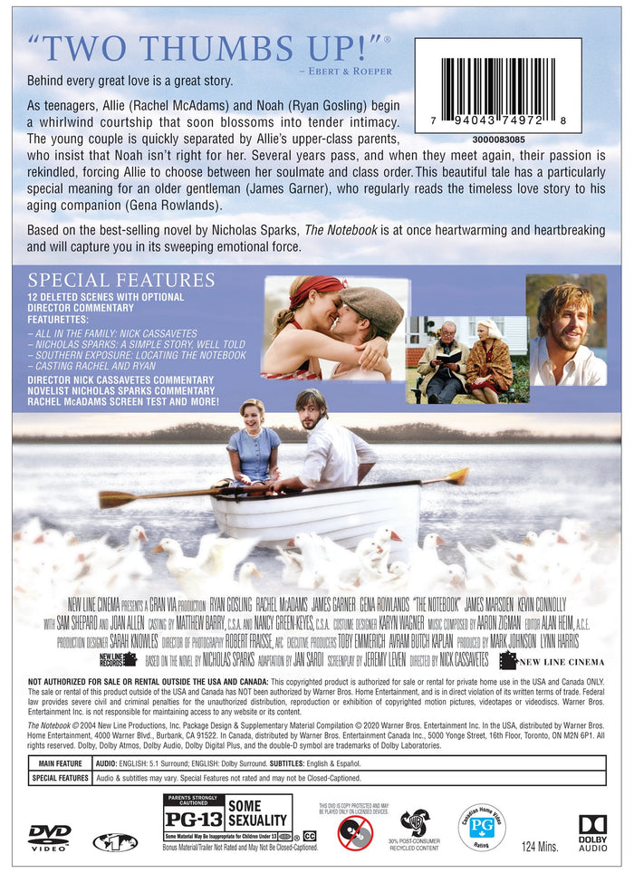 The Notebook [DVD]