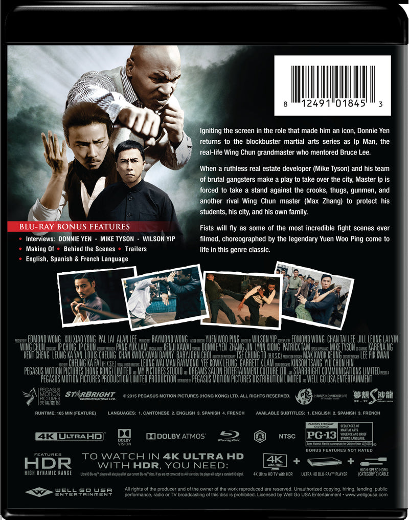 Ip Man 3 (4K Ultra HD + Blu-ray) [UHD]
