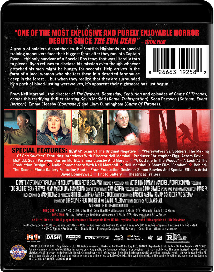 Dog Soldiers - Collector's Edition 4K Ultra HD + Blu-ray [UHD]