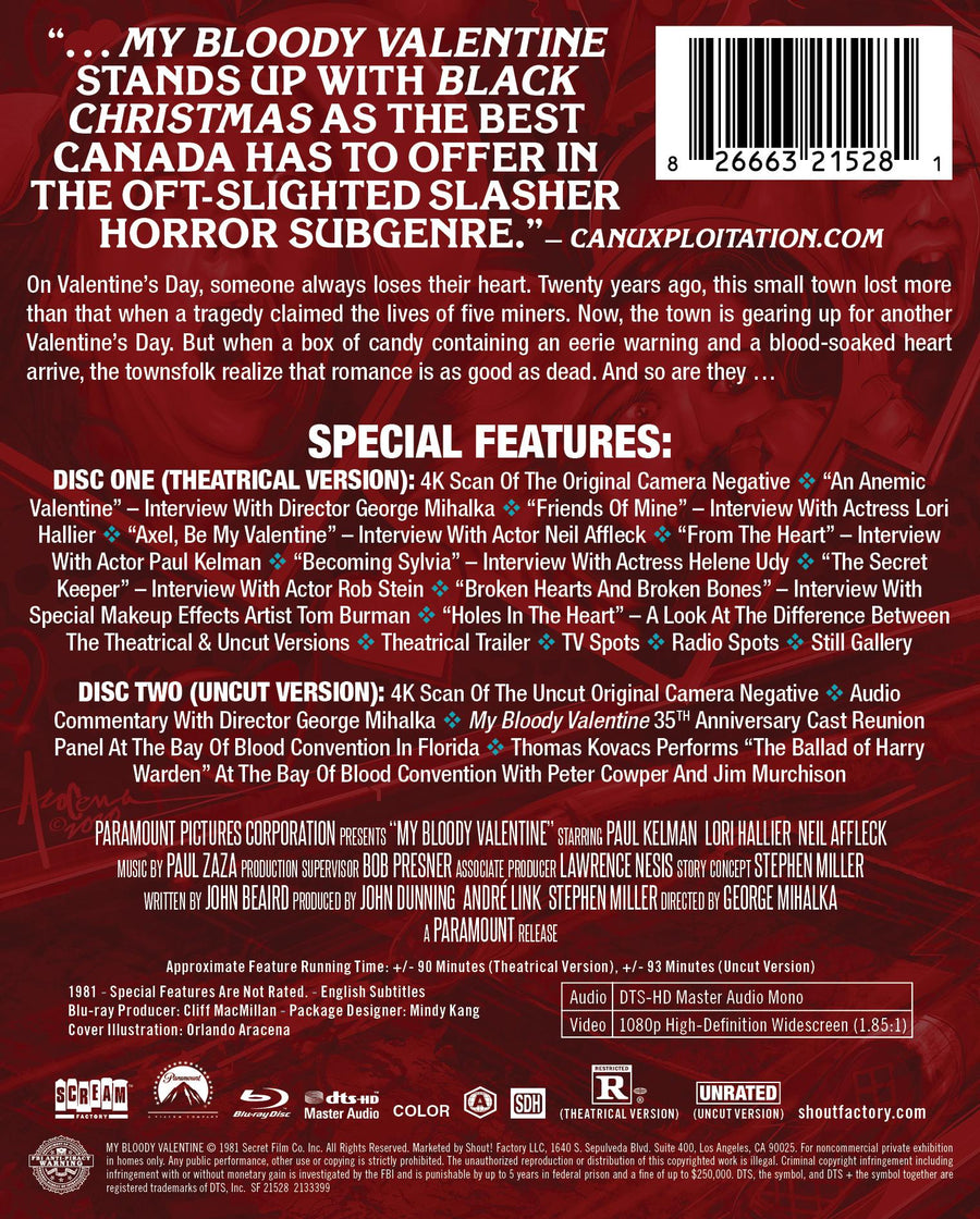 My Bloody Valentine [Limited Edition Steelbook] [Blu-ray]