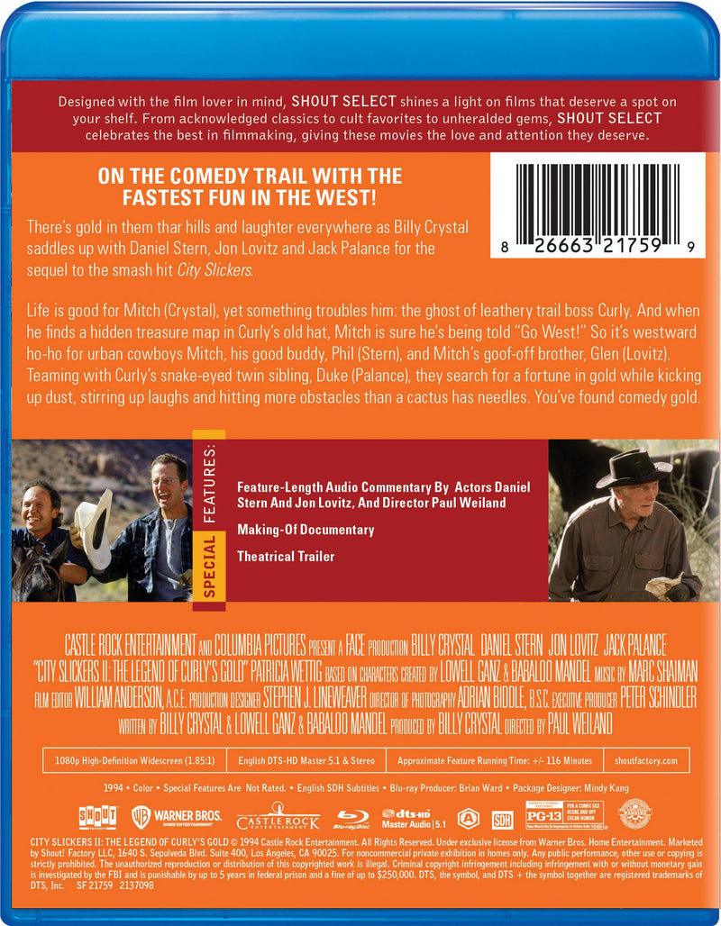 City Slickers II: The Legend of Curly's Gold [Blu-ray]