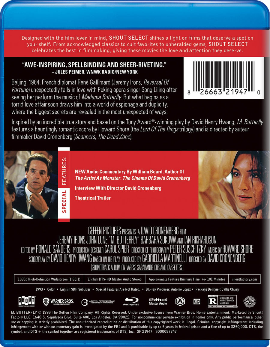 M. Butterfly [Blu-ray] [Blu-ray]