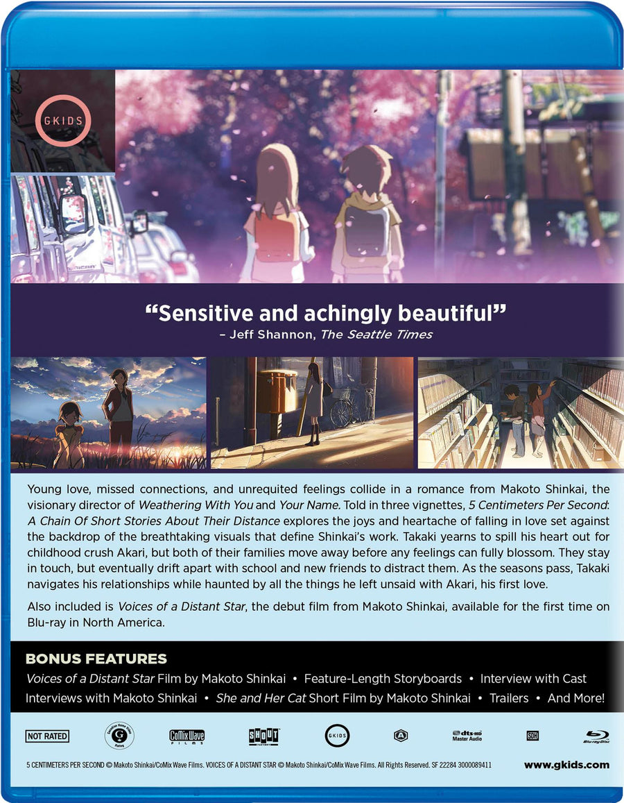 5 Centimeters Per Second [Blu-Ray]