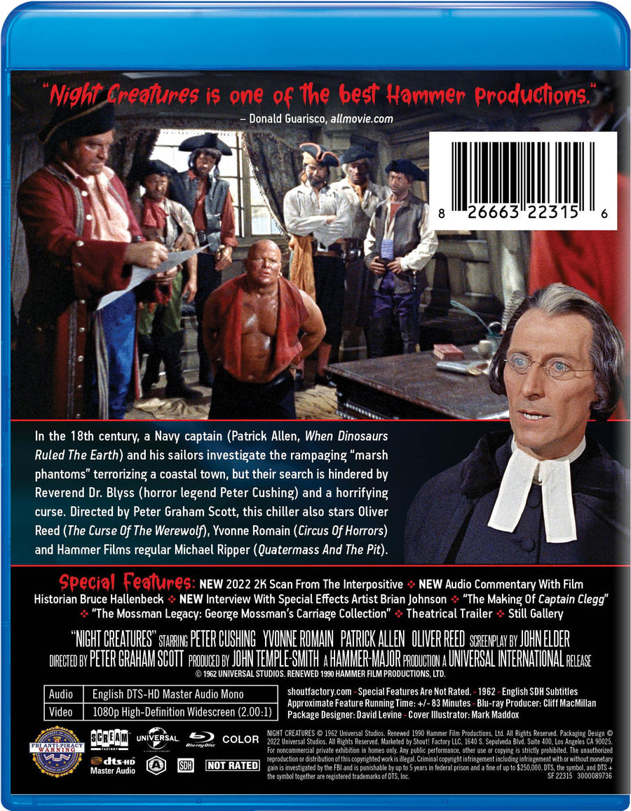 Night Creatures - Collector's Edition [Blu-ray] [Blu-ray]