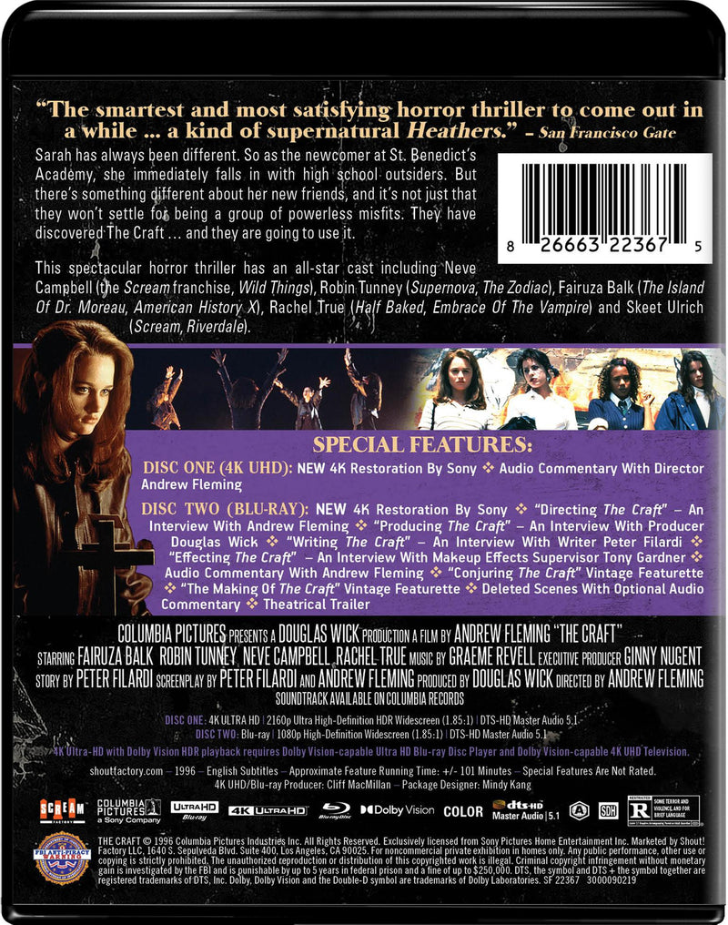 The Craft - Collector's Edition 4K Ultra HD + Blu-ray [UHD]