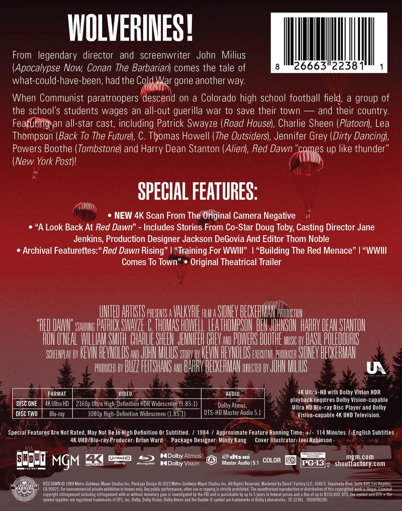 Red Dawn (1984) - Limited Edition Steelbook 4K Ultra HD + Blu-ray [UHD]