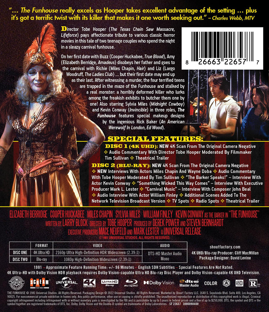 The Funhouse - Collector's Edition 4K Ultra HD + Blu-ray [UHD]