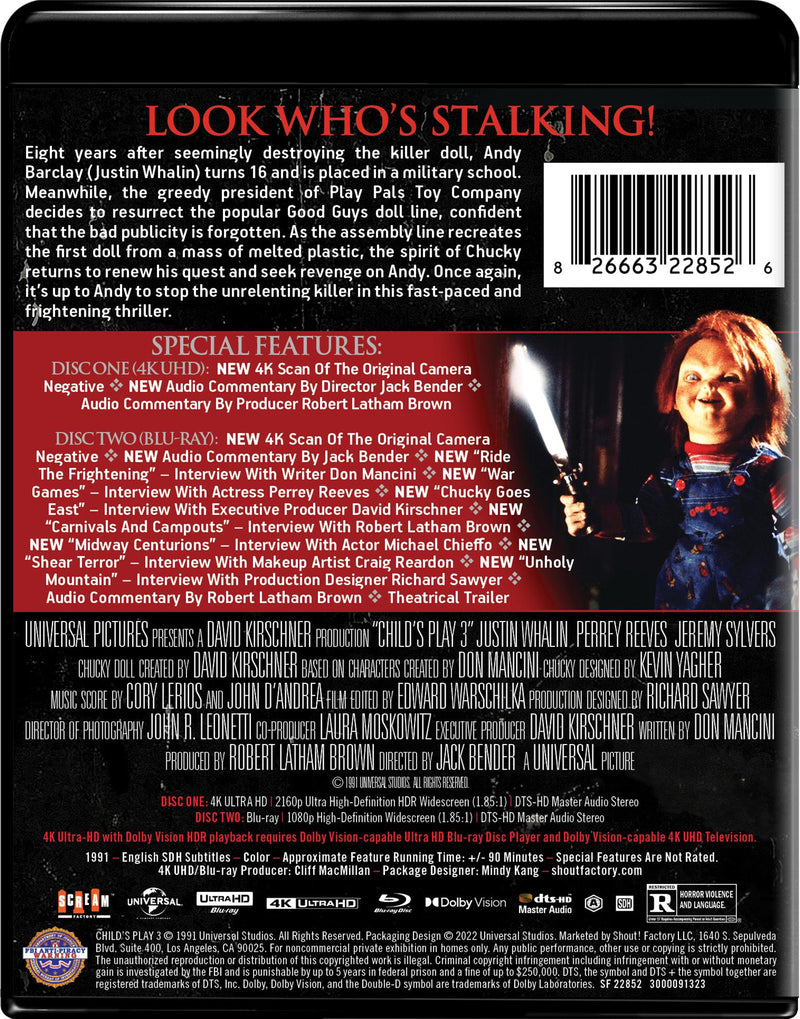 Child's Play 3 - Collector's Edition 4K Ultra HD + Blu-ray [UHD]