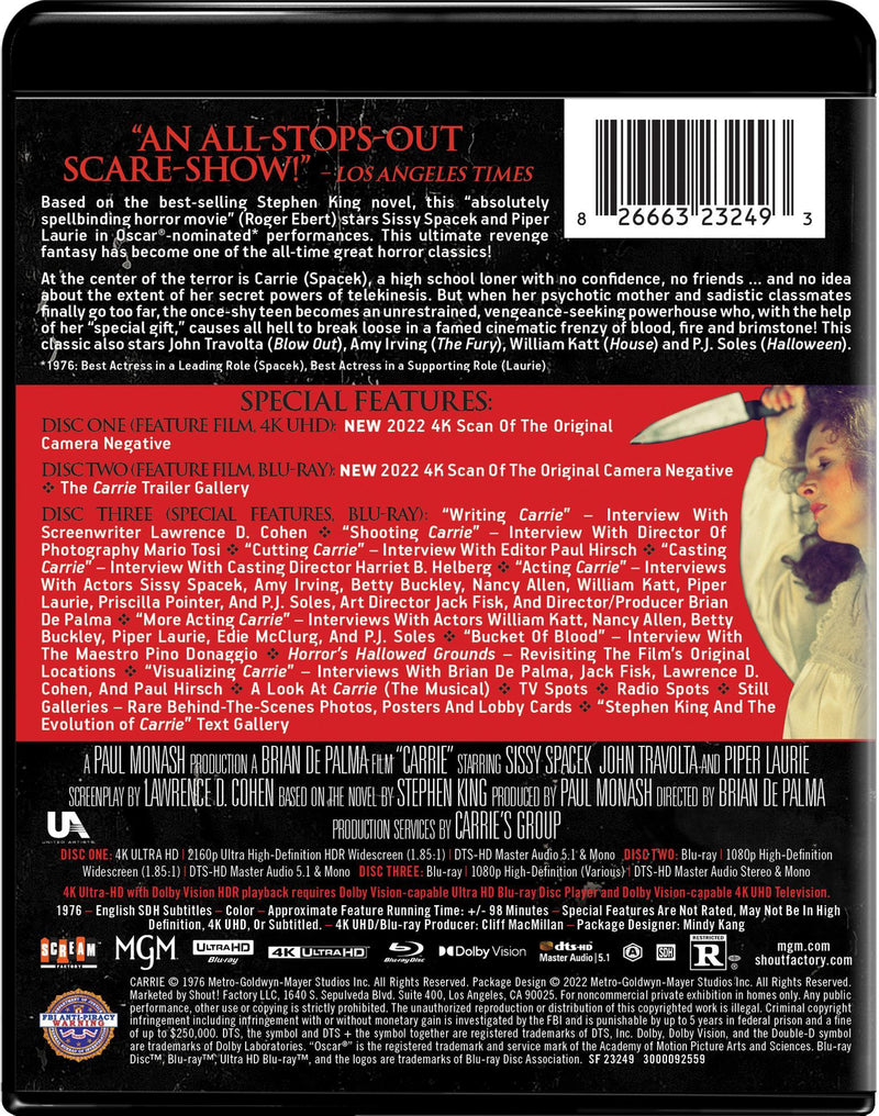 Carrie - Collector's Edition 4K Ultra HD + Blu-ray [UHD]