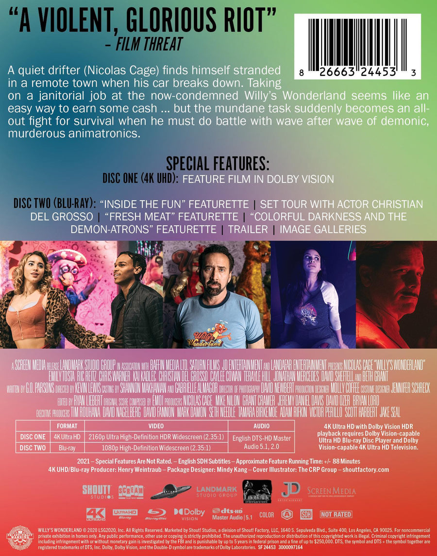 Willy's Wonderland [Limited Edition Steelbook] [UHD]