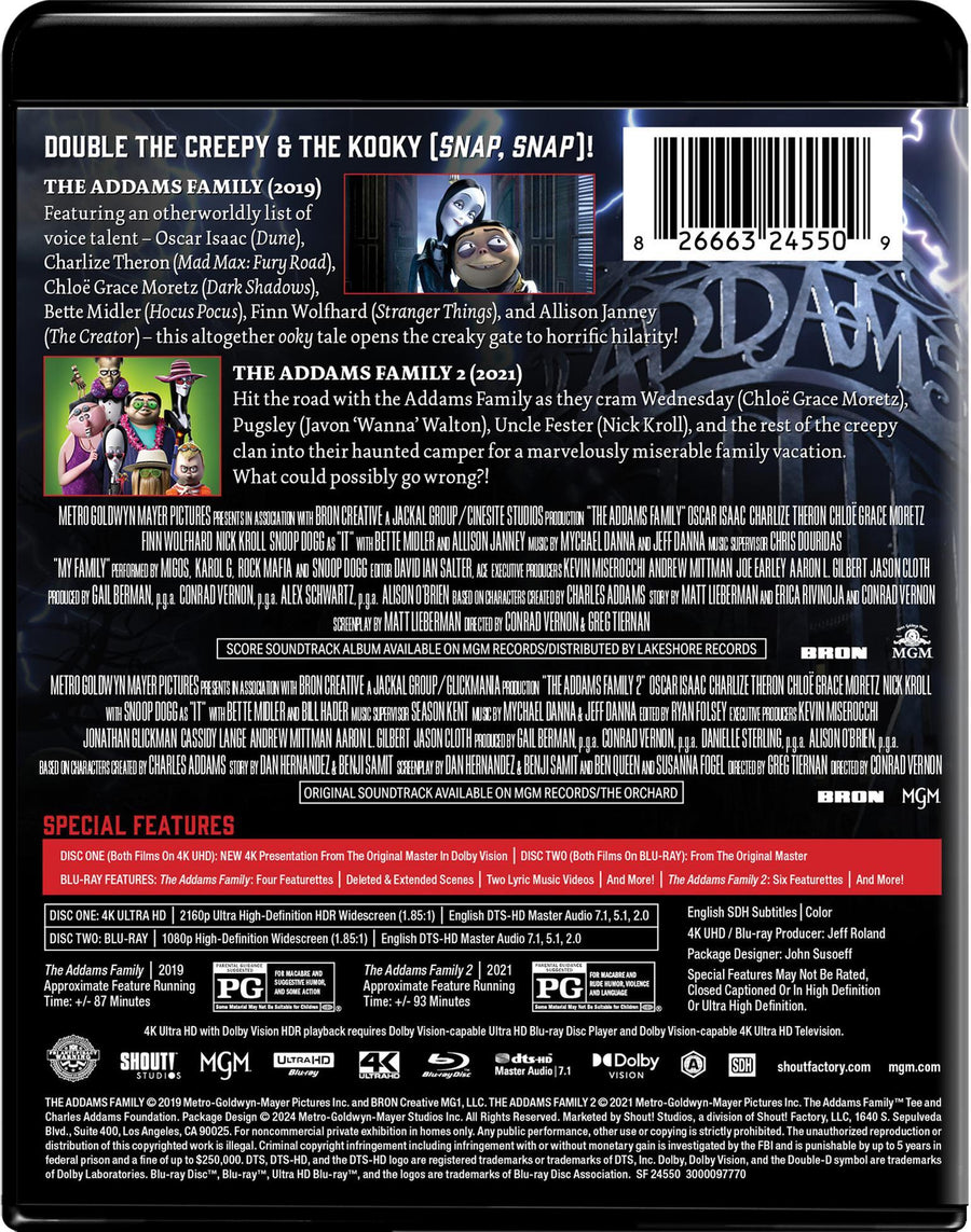 The Addams Family 1 & 2 [Double Feature] [Collector's Edition] [UHD]