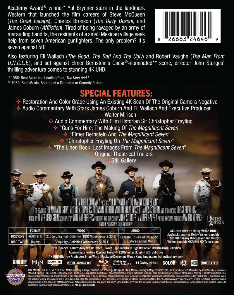 The Magnificent Seven [Limited Edition Steelbook] [UHD]