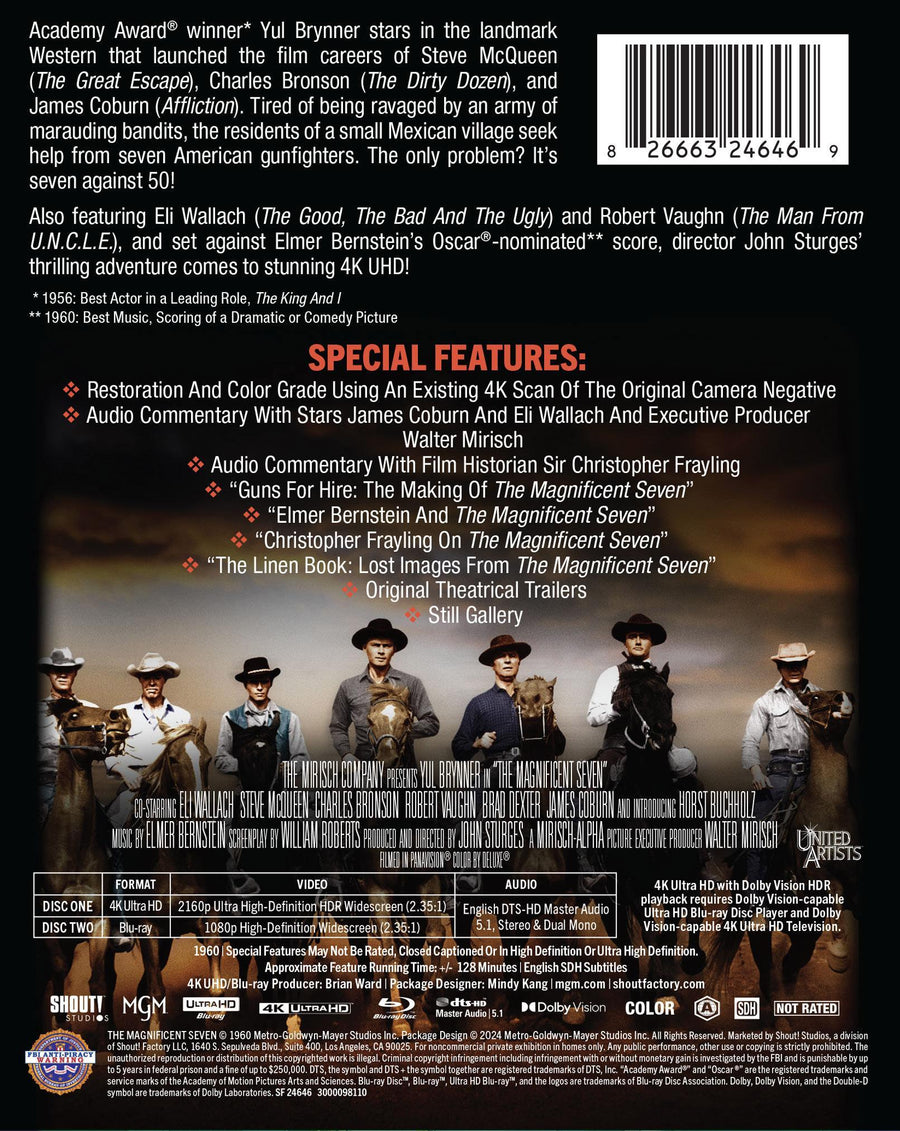 The Magnificent Seven [Limited Edition Steelbook] [UHD]