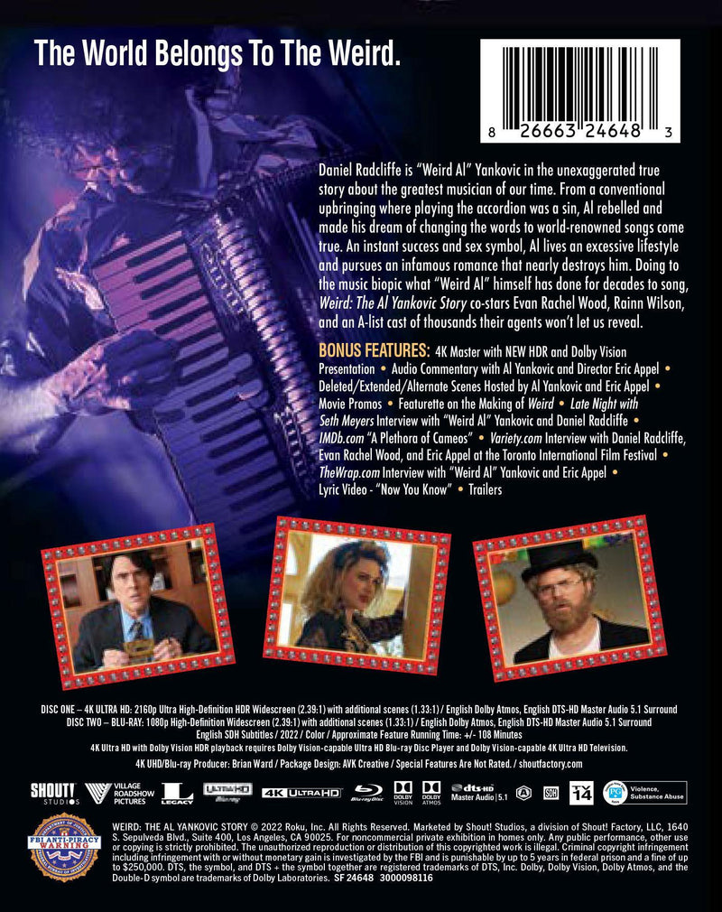 Weird: The Al Yankovic Story [Limited Edition Steelbook] [UHD]