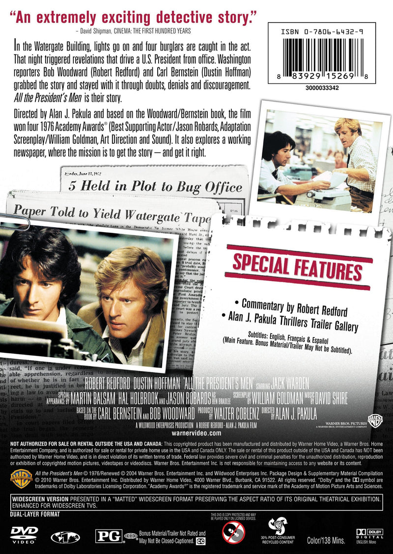 All the President's Men [DVD]