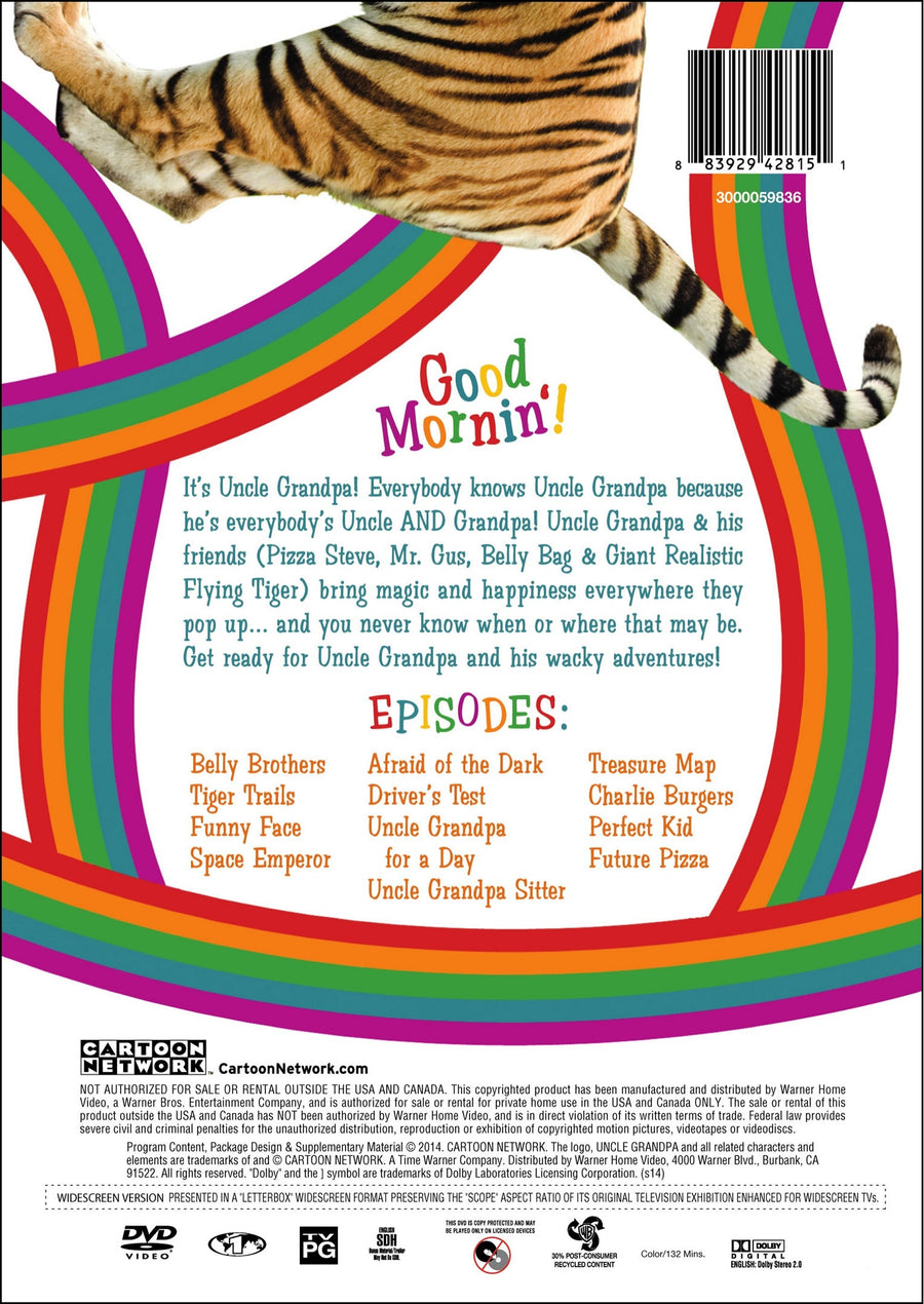 Cartoon Network: Uncle Grandpa - Tiger Trails (Volume 1) [DVD]