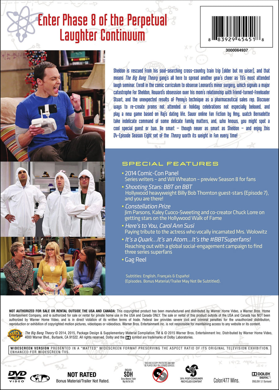 The Big Bang Theory: The Complete Eighth Season (Box Set) [DVD]