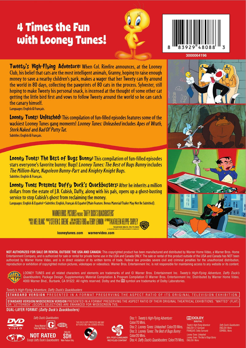 Looney Tunes Collection: 4 Kids Favourites (Box Set) [DVD]