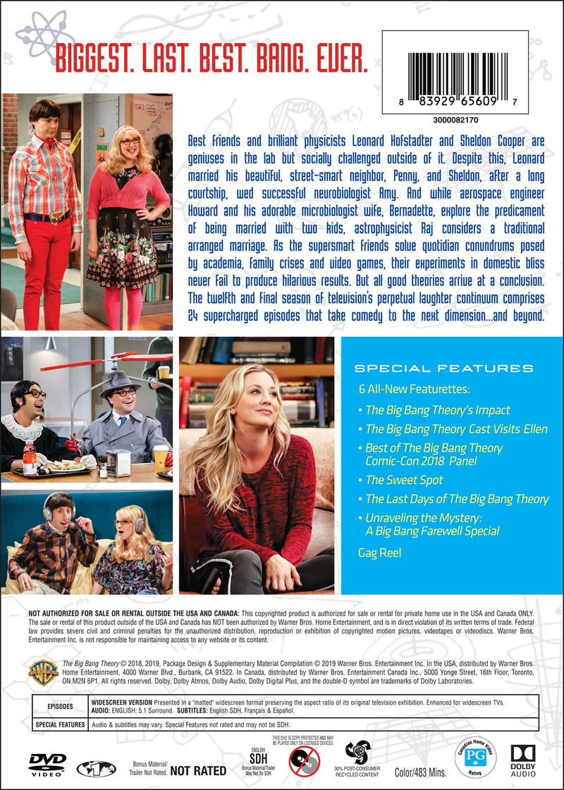 The Big Bang Theory: The Twelfth and Final Season (Box Set) [DVD]