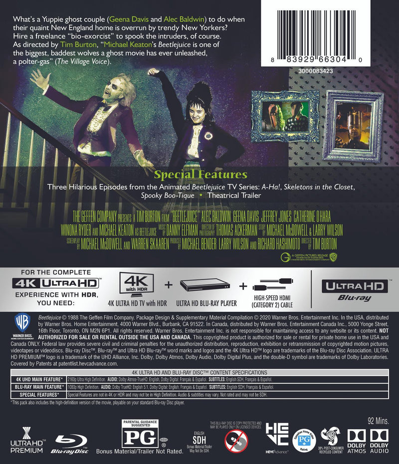 Beetlejuice (4K Ultra HD + Blu-ray) [UHD]