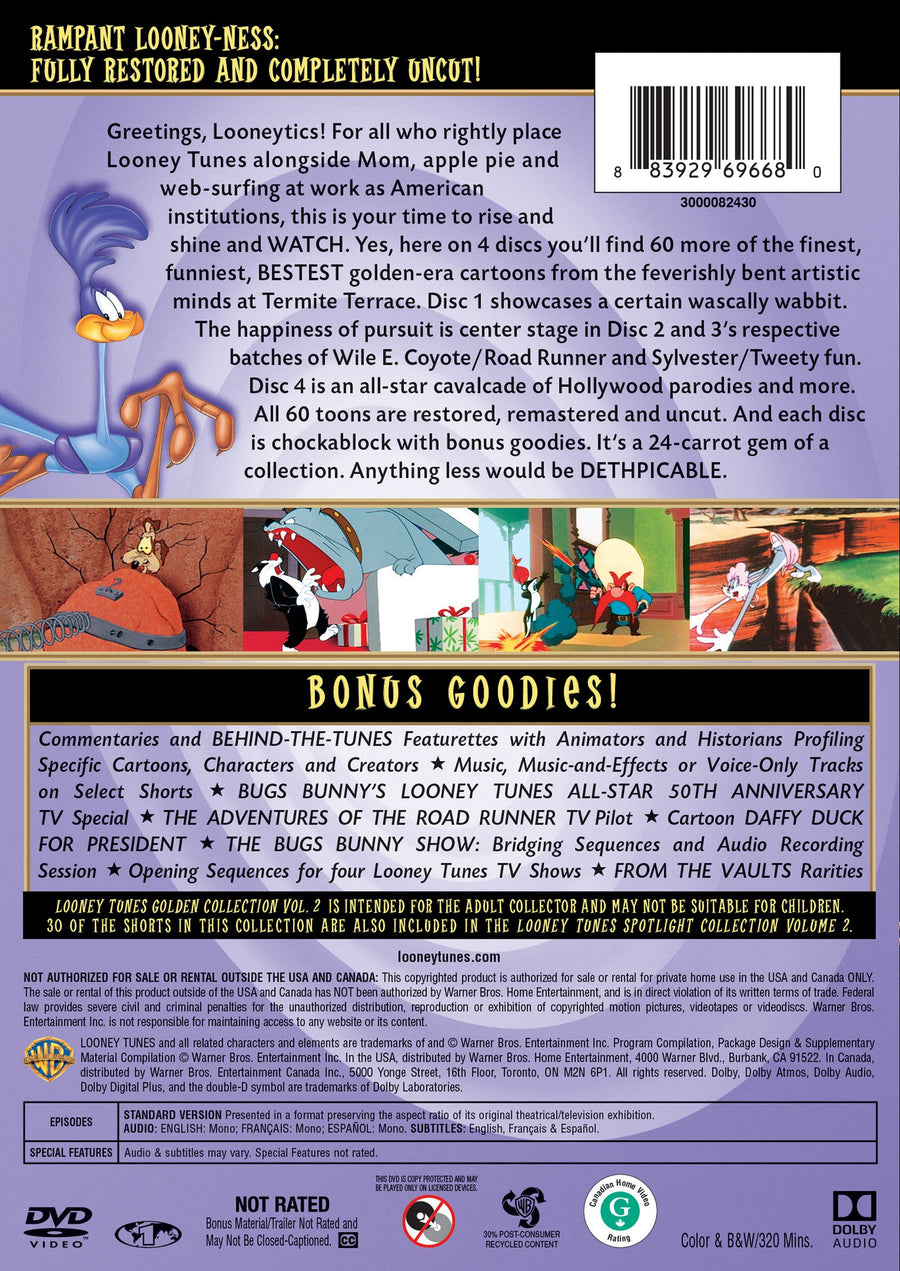 Looney Tunes: Golden Collection - 2 (Box Set) [DVD]