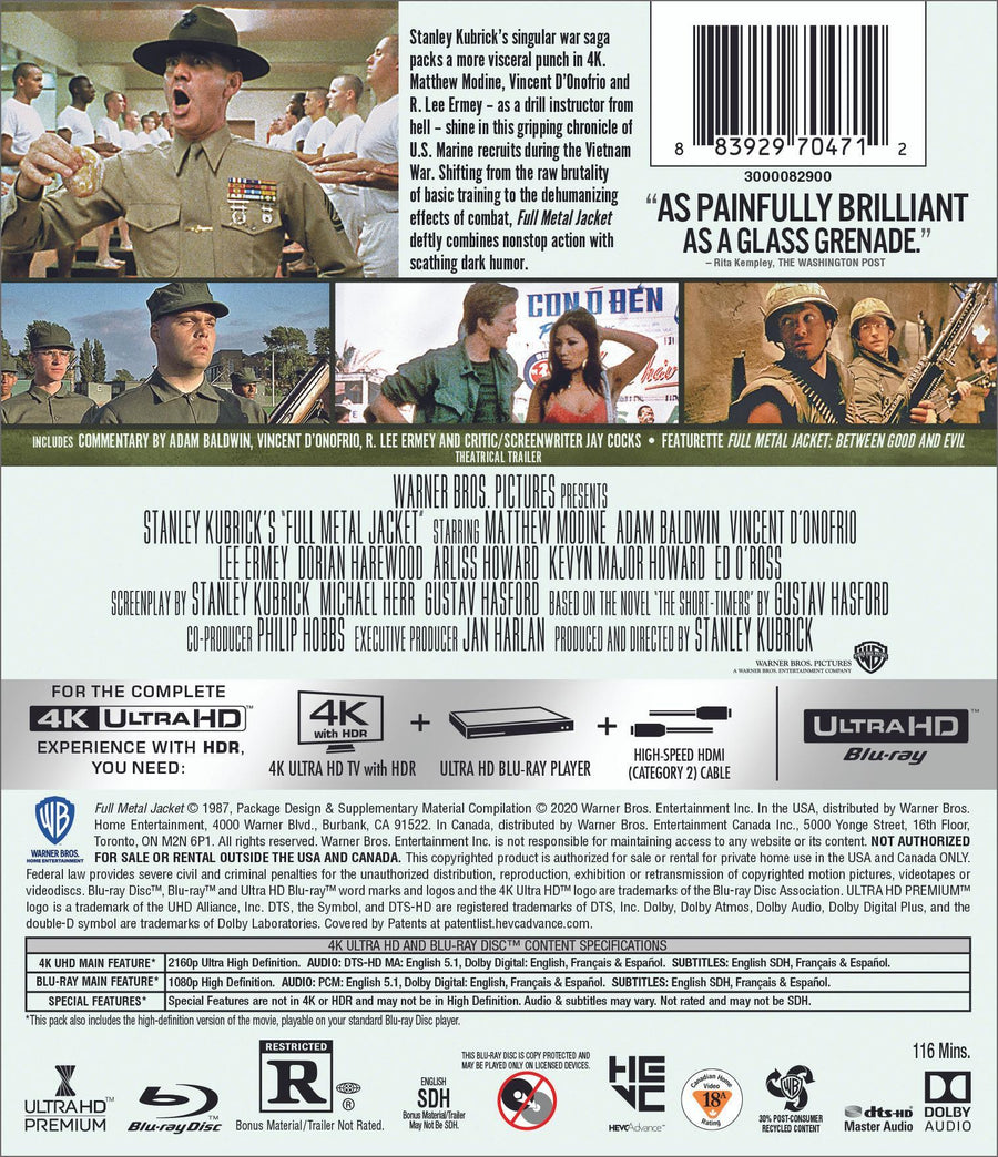 Full Metal Jacket (4K Ultra HD + Blu-ray) [UHD]