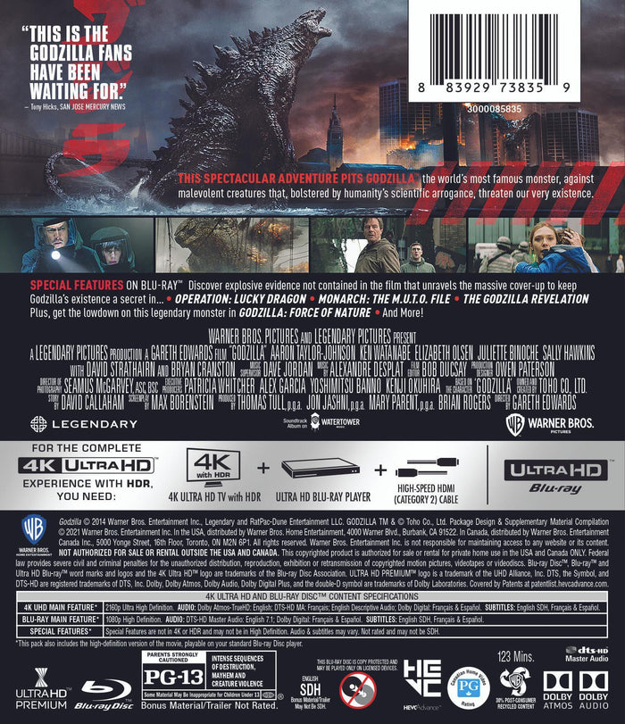 Godzilla (4K Ultra HD + Blu-ray) [UHD]