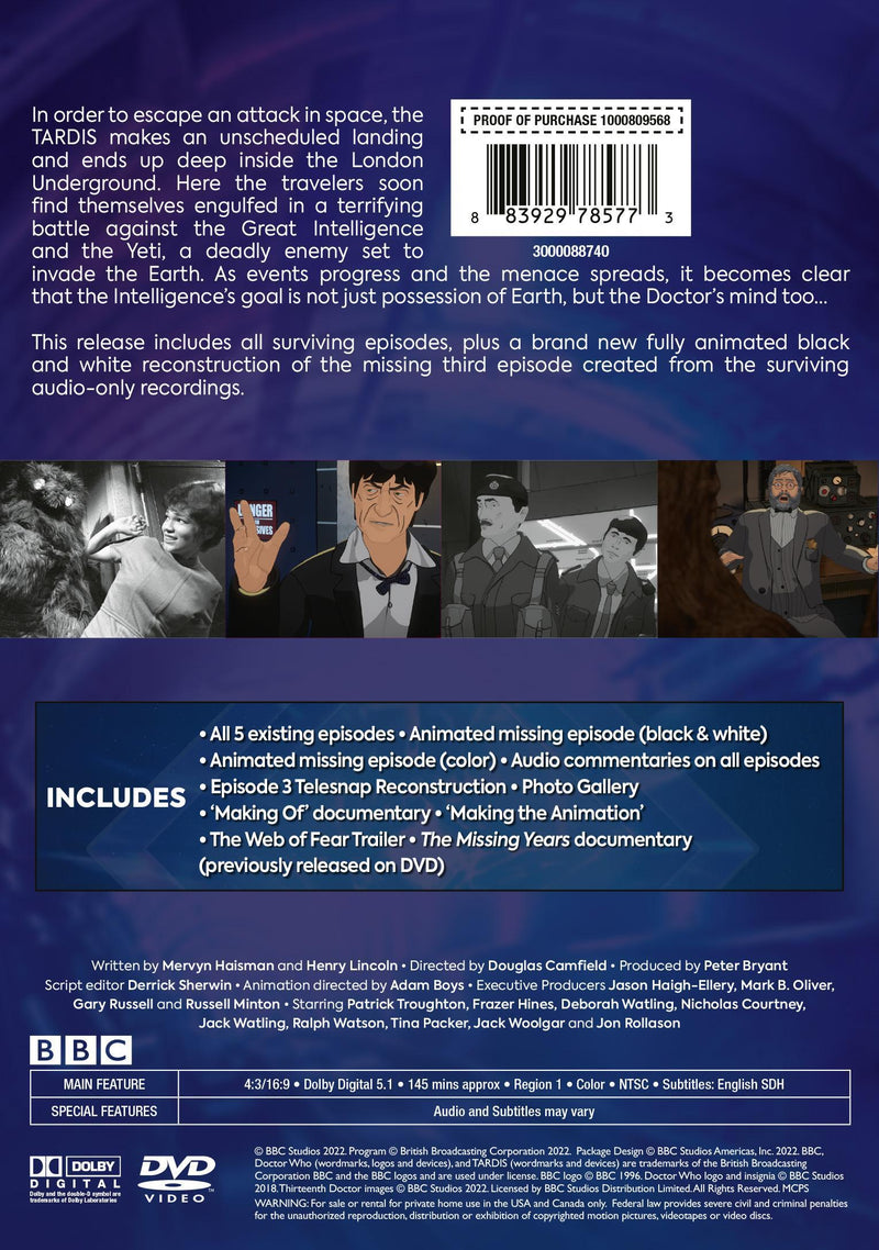 Doctor Who: The Web of Fear [DVD]