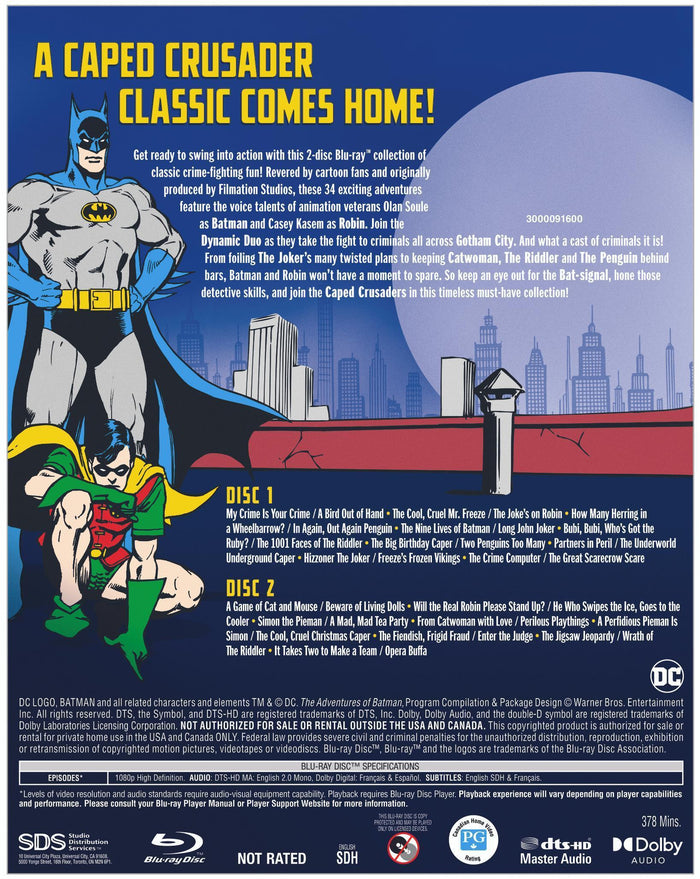The Adventures of Batman: The Complete Collection [Blu-ray]