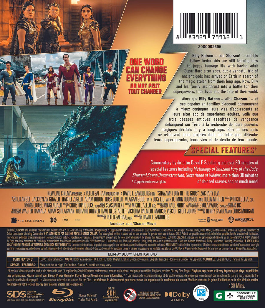 Shazam! Fury Of The Gods [Blu-Ray]