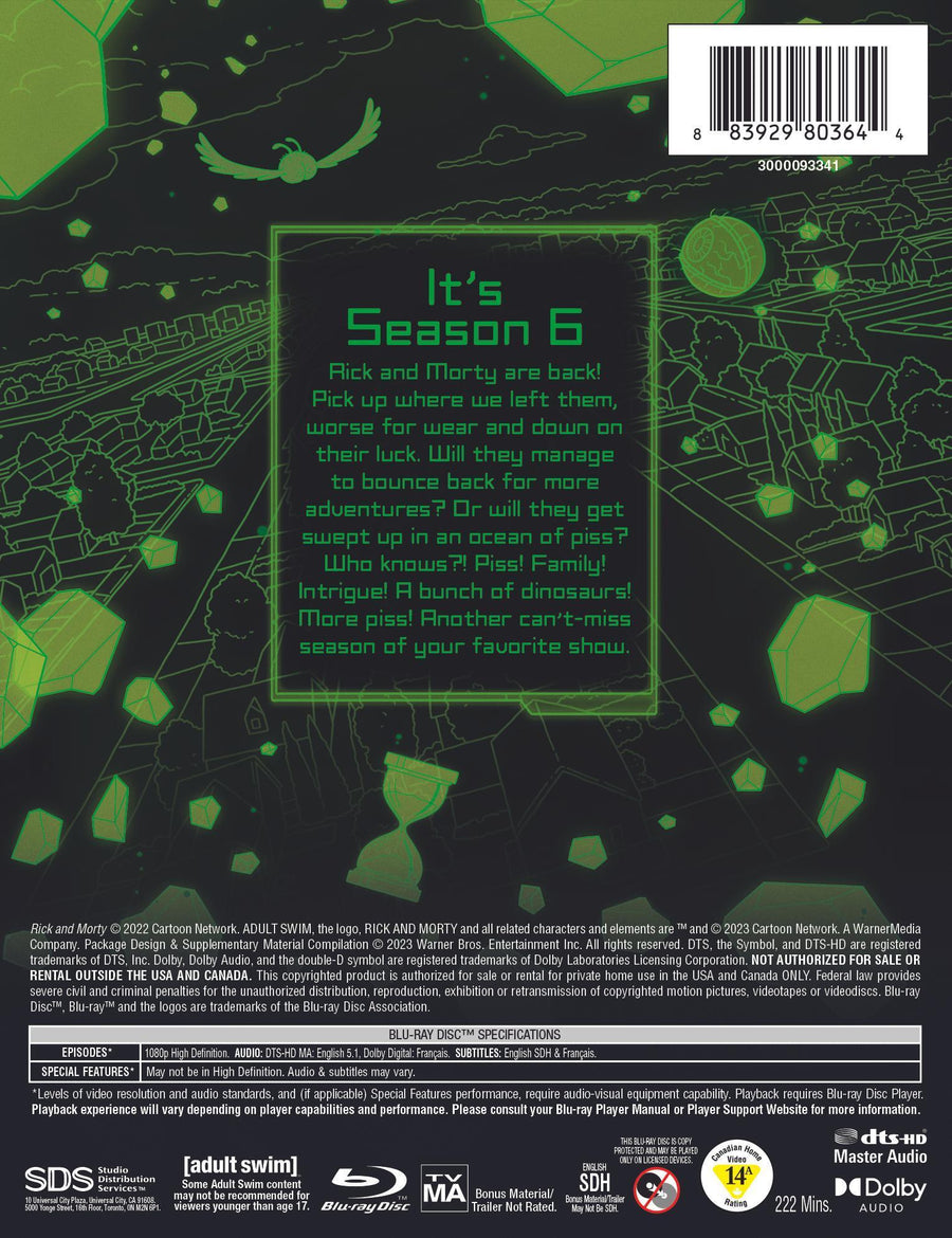 Rick and Morty: Season 6 (Steel Book) [Blu-ray]