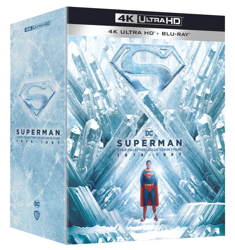 Superman 5- Film Col: I, II, II Donner Cut, III, IV [UHD]