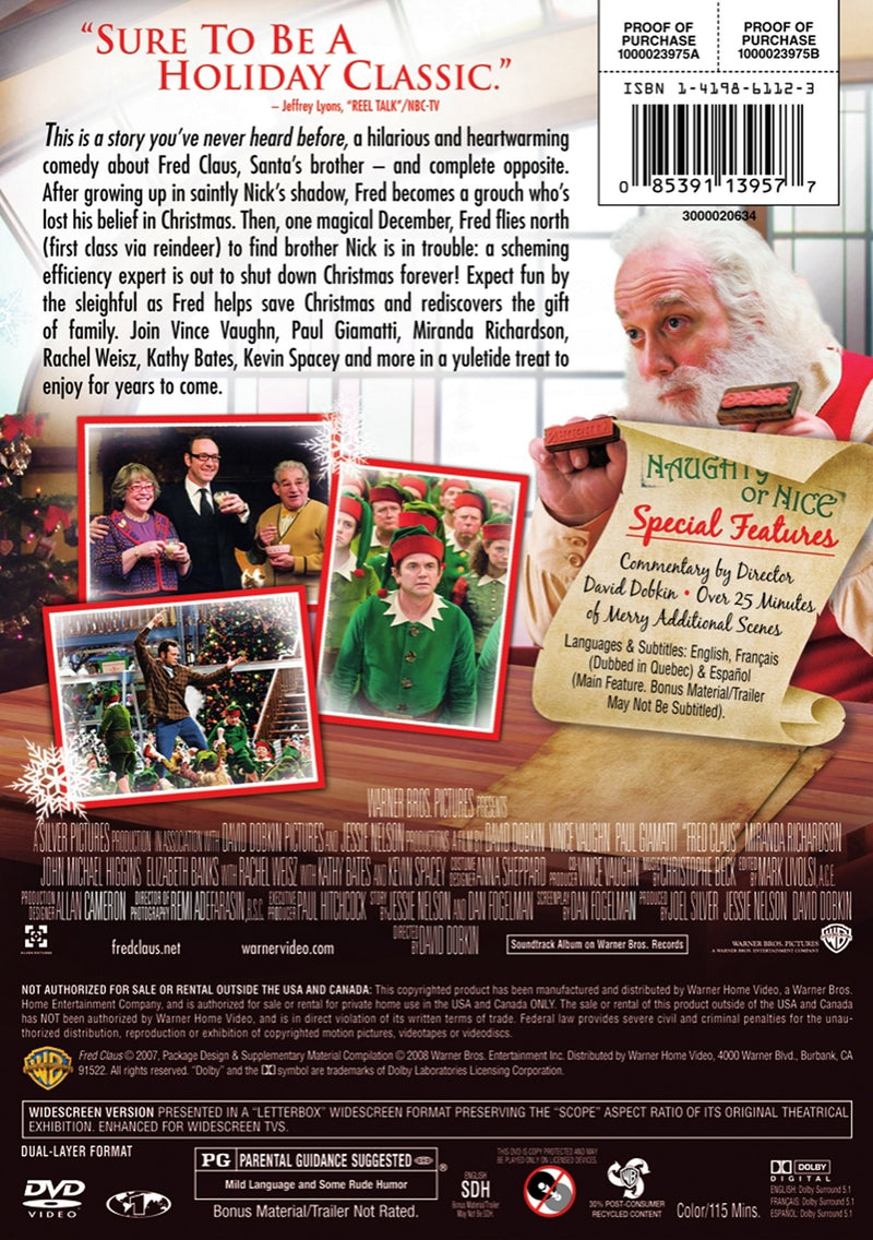 Fred Claus [DVD]