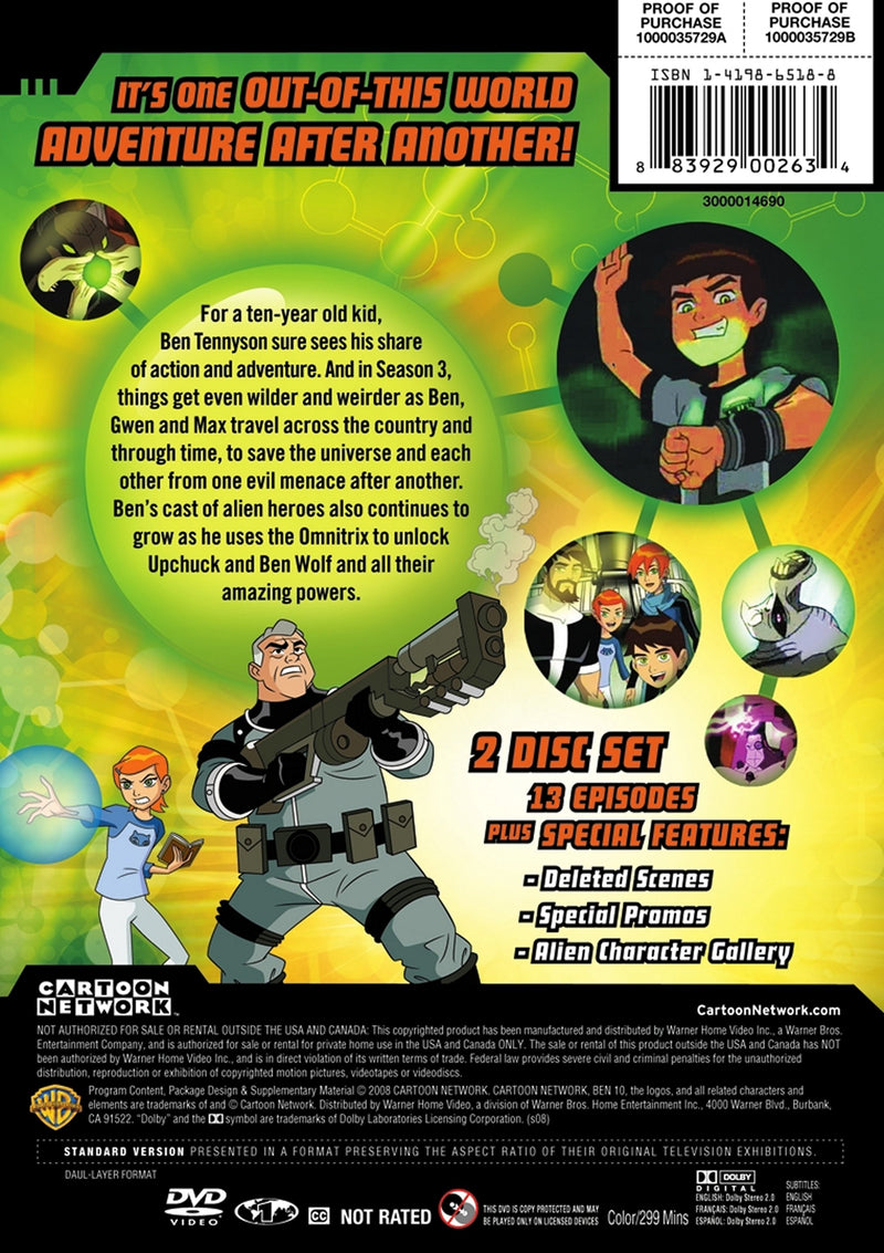 Cartoon Network: Classic Ben 10 Season 3 [DVD]