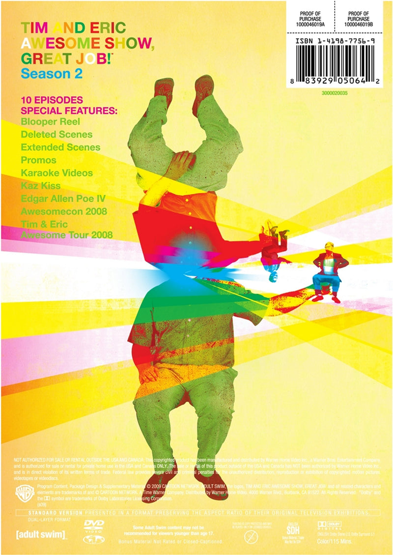 Tim & Eric Awesome Show, Grt Job! S2 DVD [DVD]
