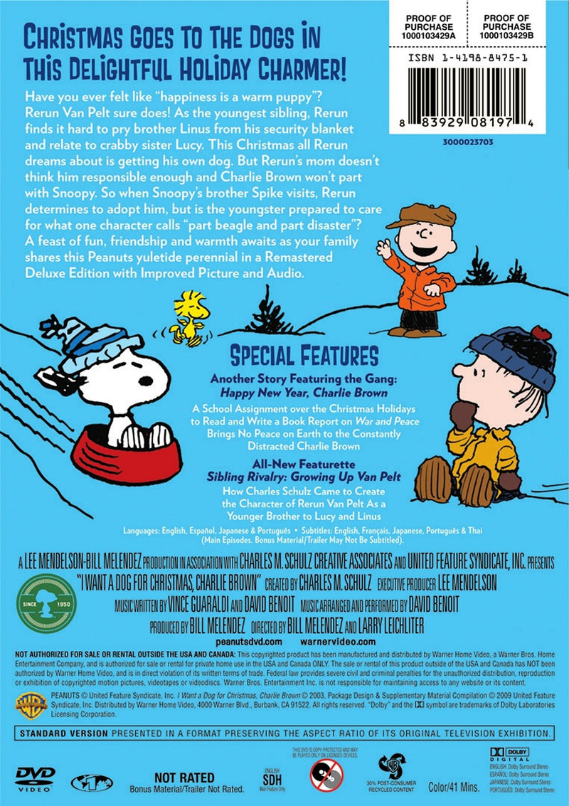 I Want a Dog for Christmas, Charlie Brown: Deluxe Edition [DVD]