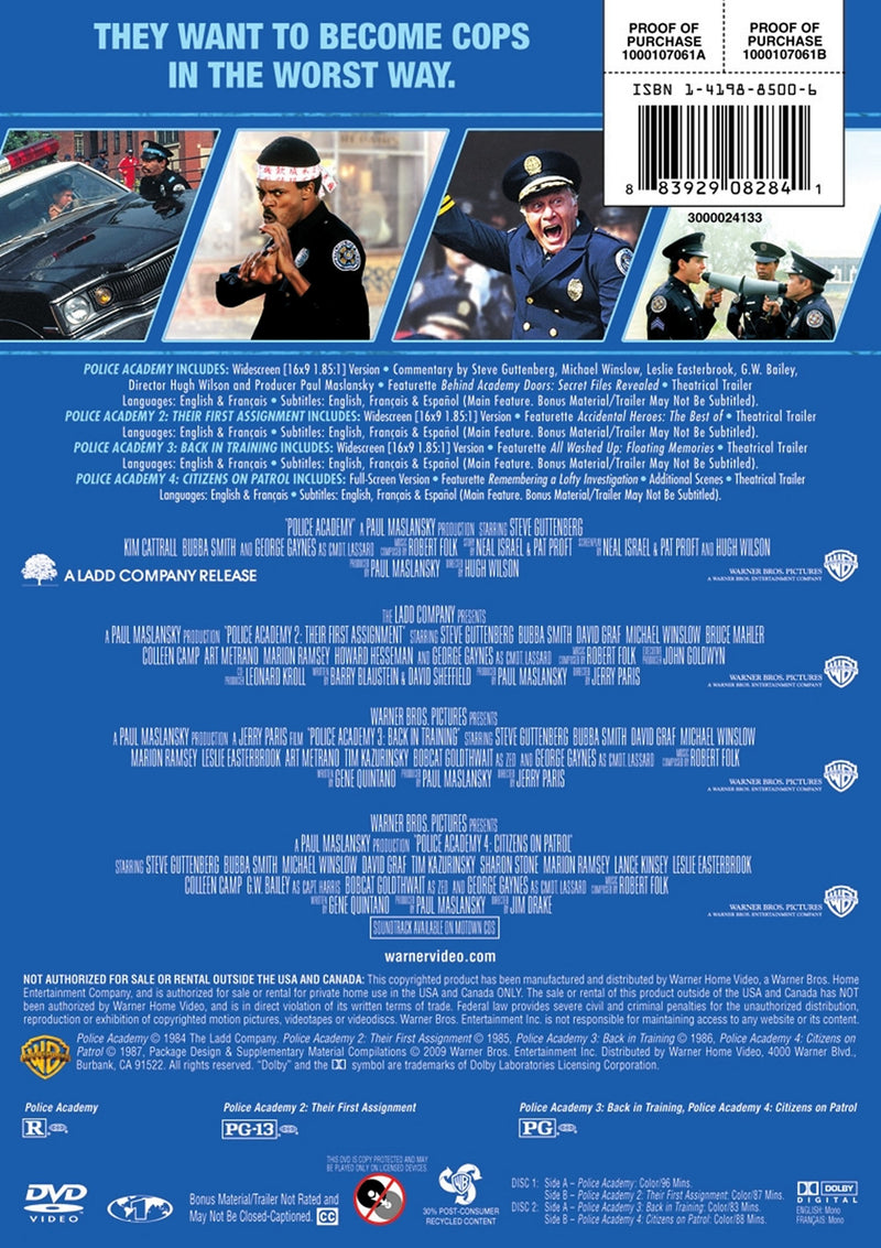 4 Film Favorites: Police Academy 1-4 [DVD]