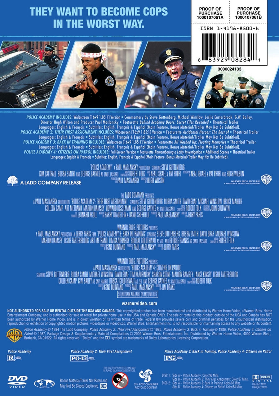 4 Film Favorites: Police Academy 1-4 [DVD]