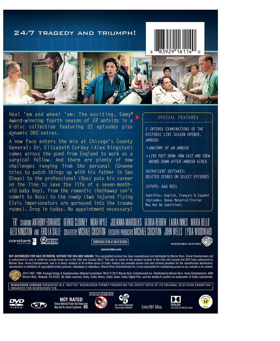 ER: The Complete Fourth Season [DVD]