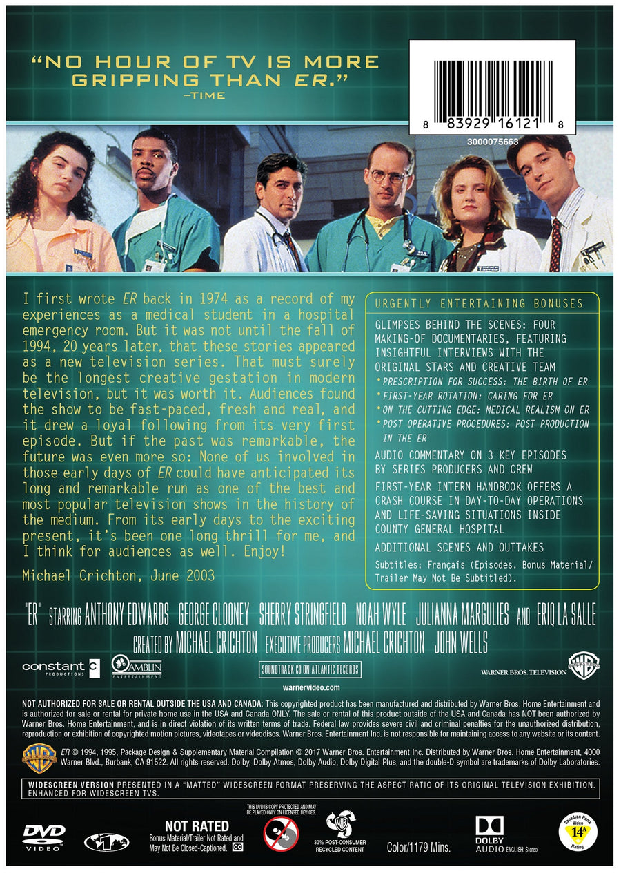 ER: The Complete First Season [DVD]