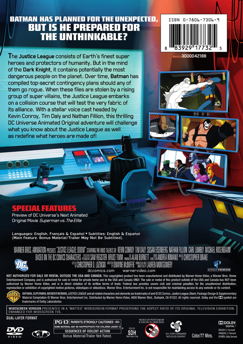 DCU Justice League: Doom [DVD]