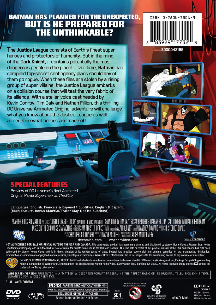 DCU Justice League: Doom [DVD]