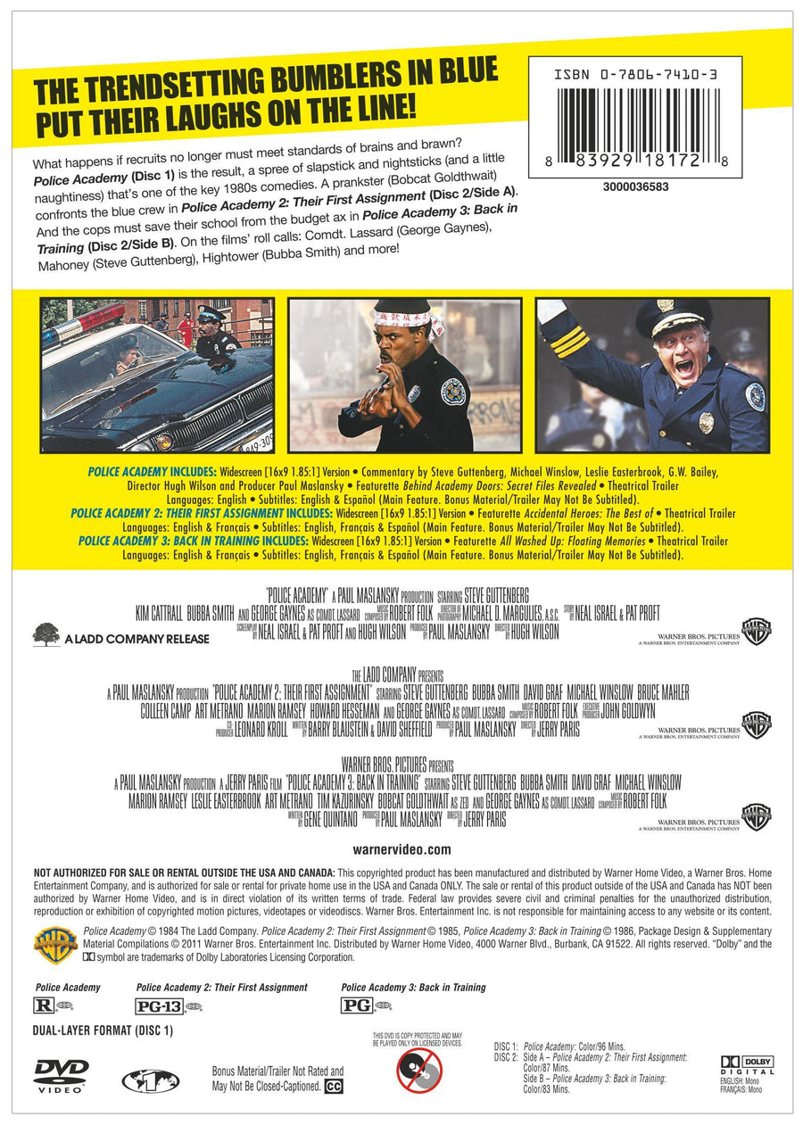 Police Academy 1-3 [DVD]