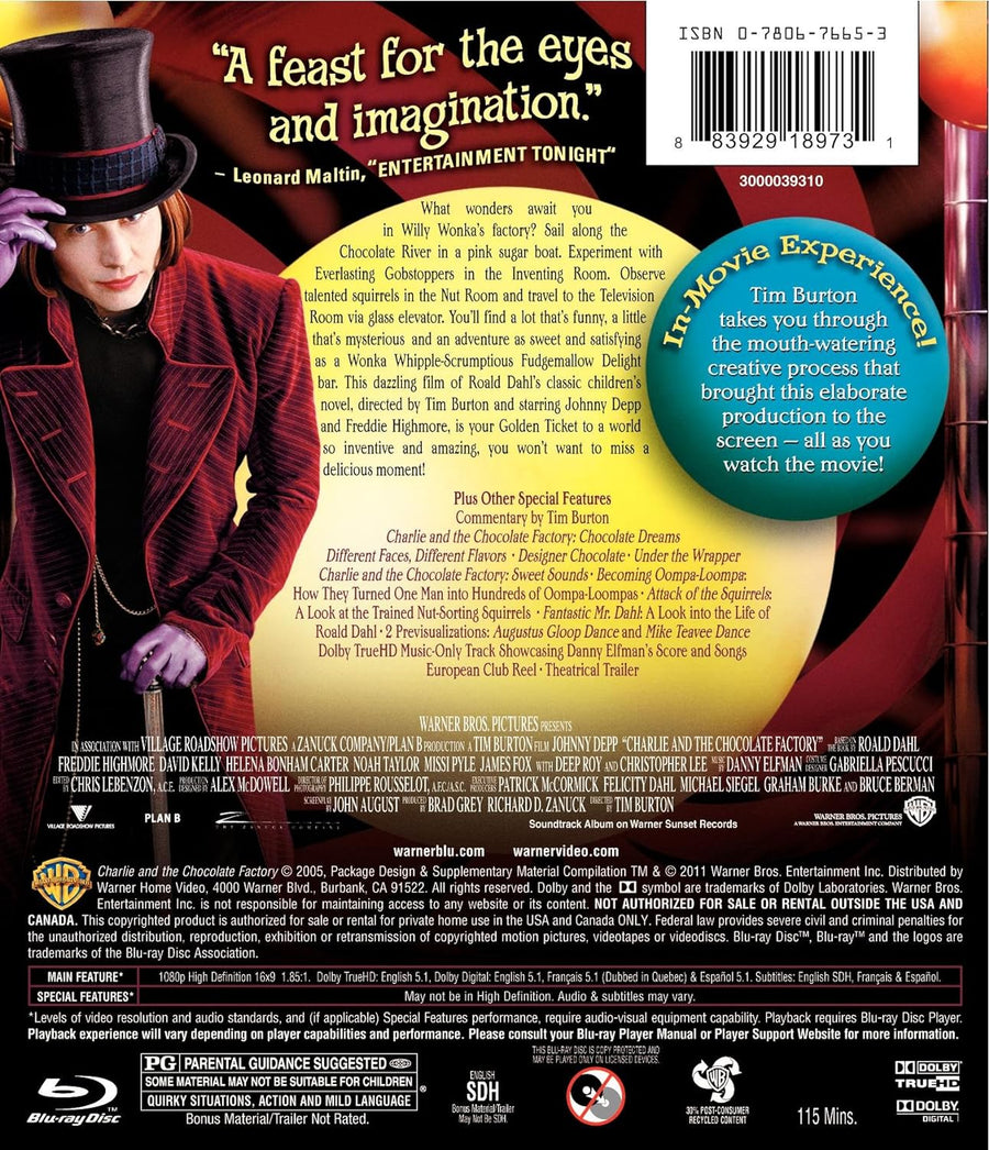 Charlie and the Chocolate Factory [Blu-ray]