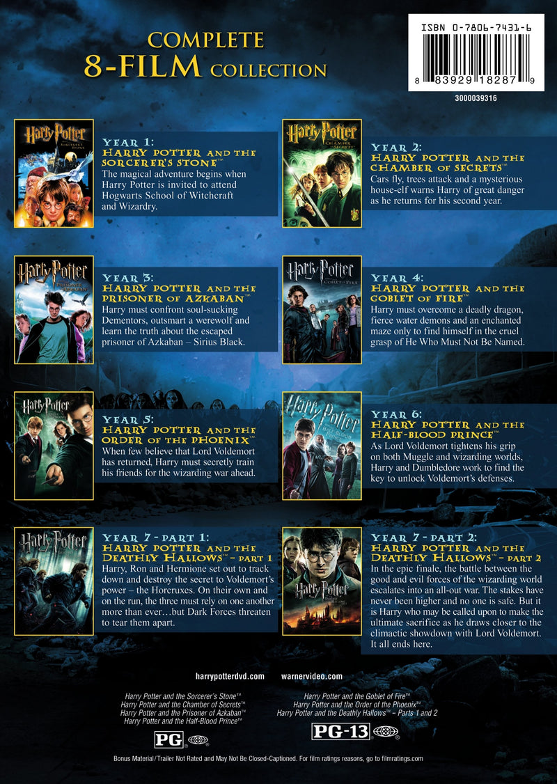 Harry Potter: The Complete 8-Film Collection [DVD]